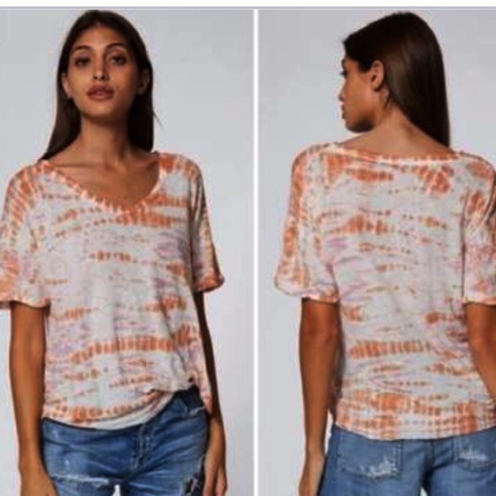 YOUNG FABULOUS BROKE S/M TIEDYE TOP NWT - Picture 3 of 6